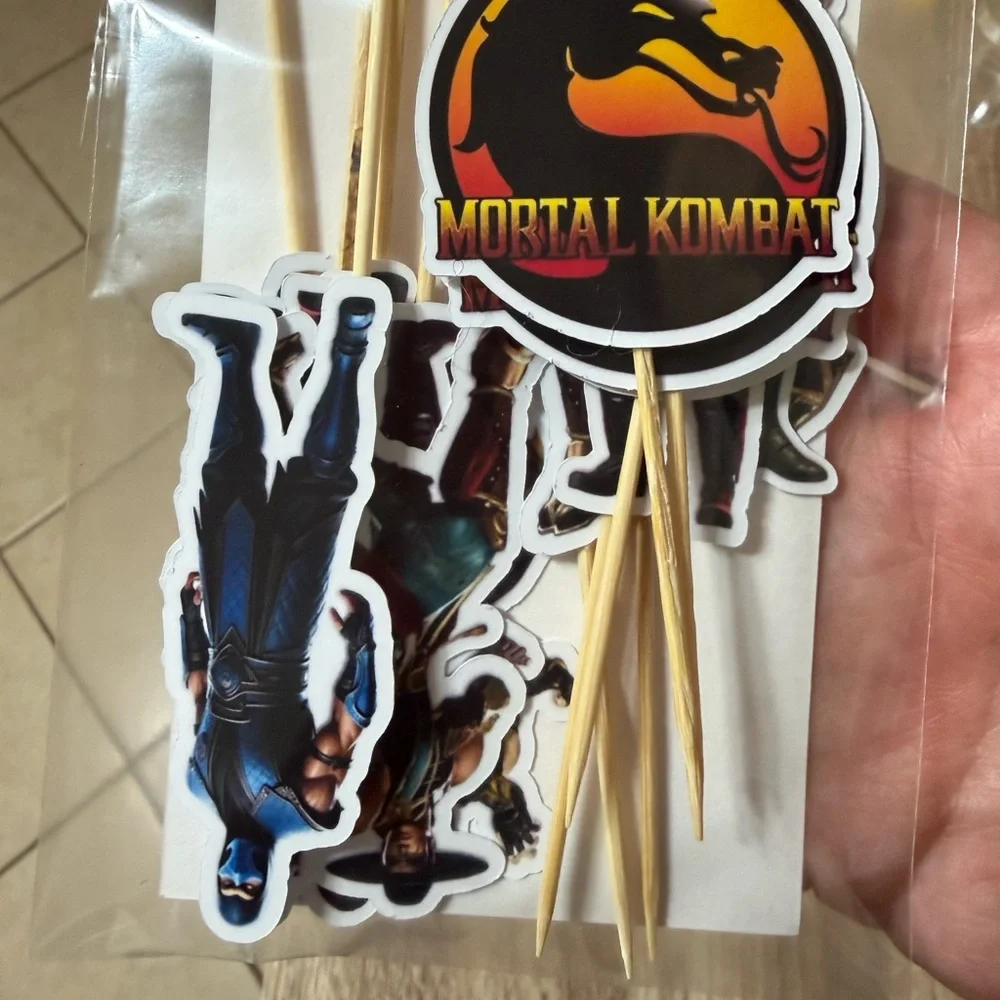 Party Cupcake Toppers mortal kombat